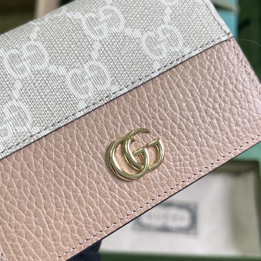 Gucci GG Marmont Card Case Wallet(11-9-3cm)    - PerfectKickZ
