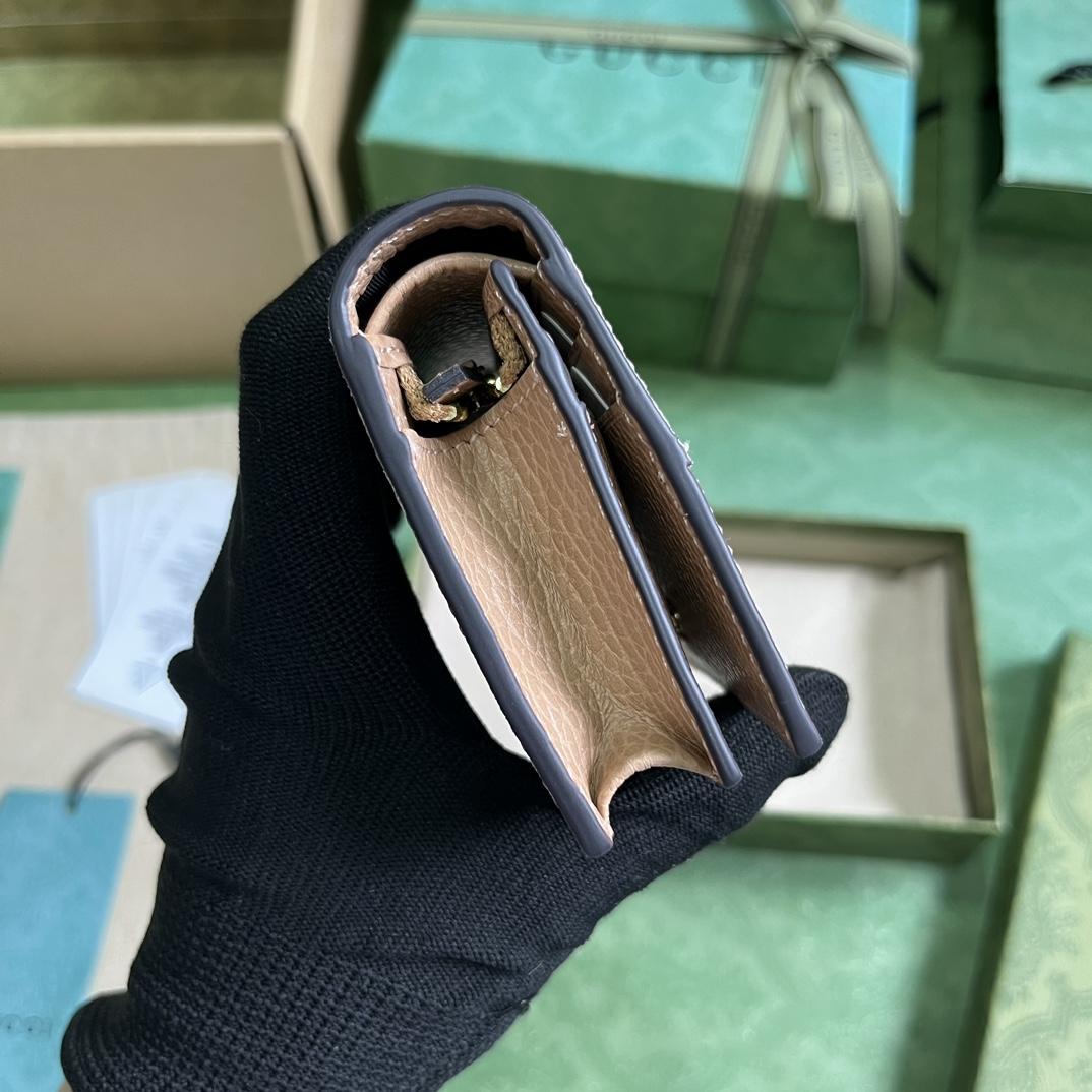 Gucci GG Marmont Card Case Wallet(11-9-3cm)    - PerfectKickZ