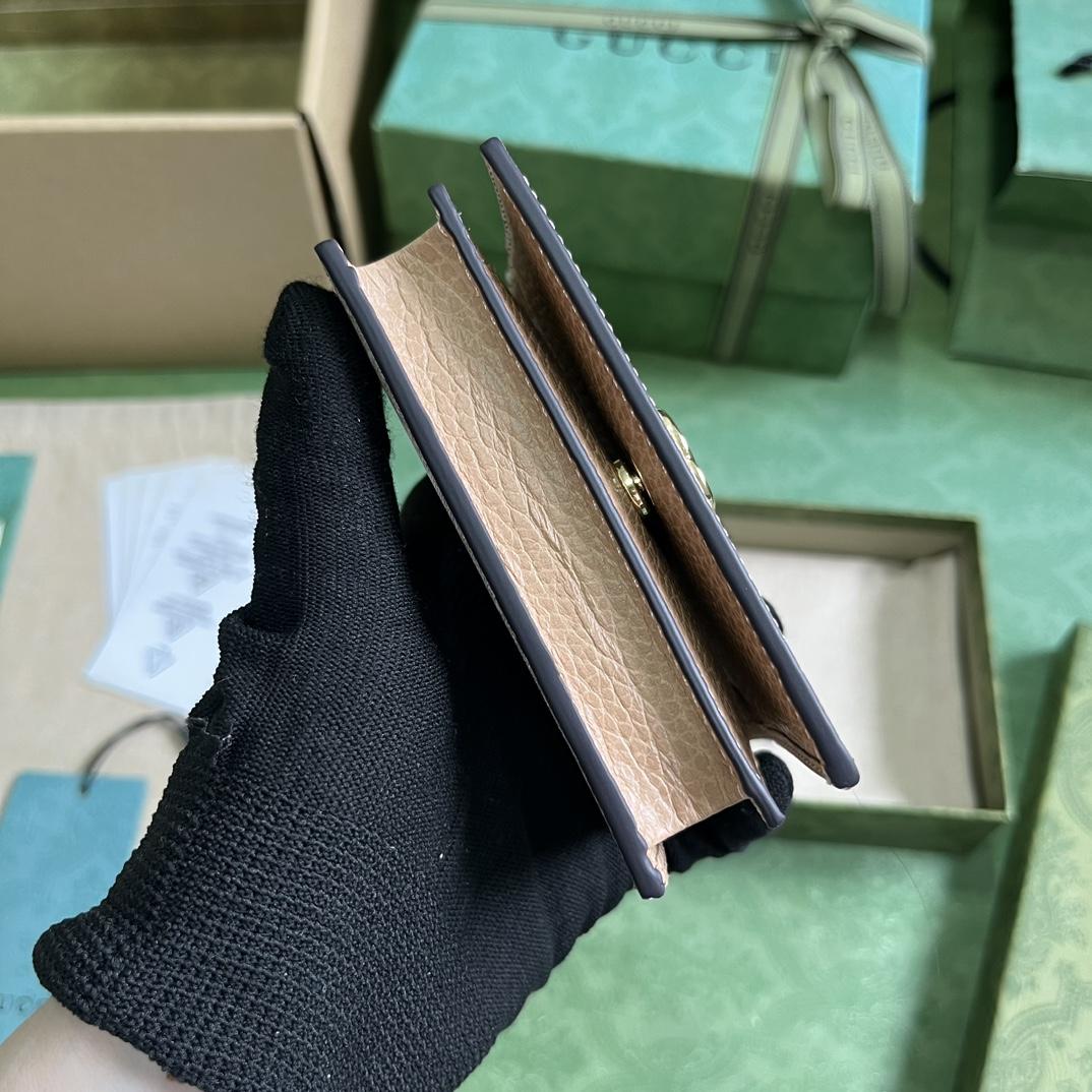Gucci GG Marmont Card Case Wallet(11-9-3cm)    - PerfectKickZ