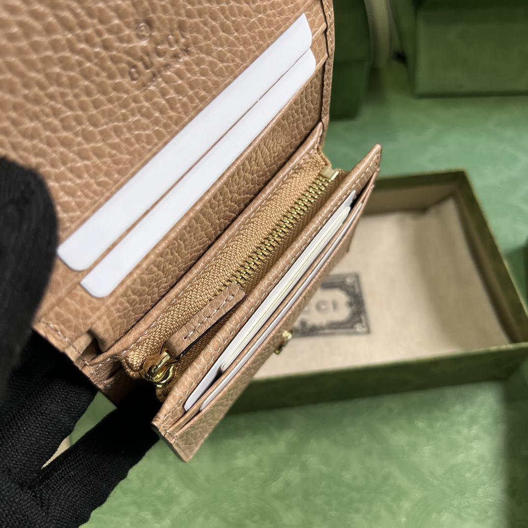 Gucci GG Marmont Card Case Wallet(11-9-3cm)    - PerfectKickZ