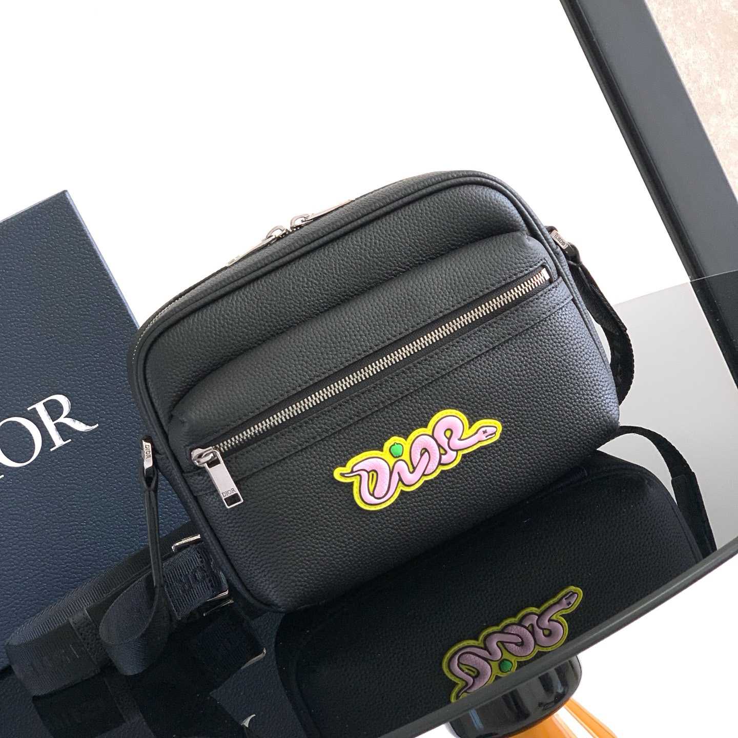 Dior And Kaws Mini Rider 2.0 Zipped Messenger Bag   - PerfectKickZ