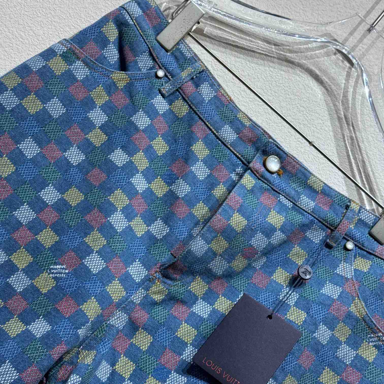 Louis Vuitton Damier Denim Shorts - PerfectKickZ