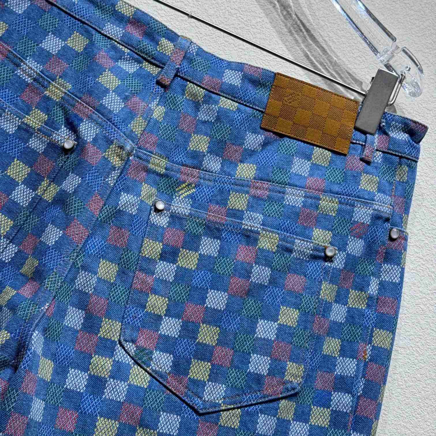 Louis Vuitton Damier Denim Shorts - PerfectKickZ