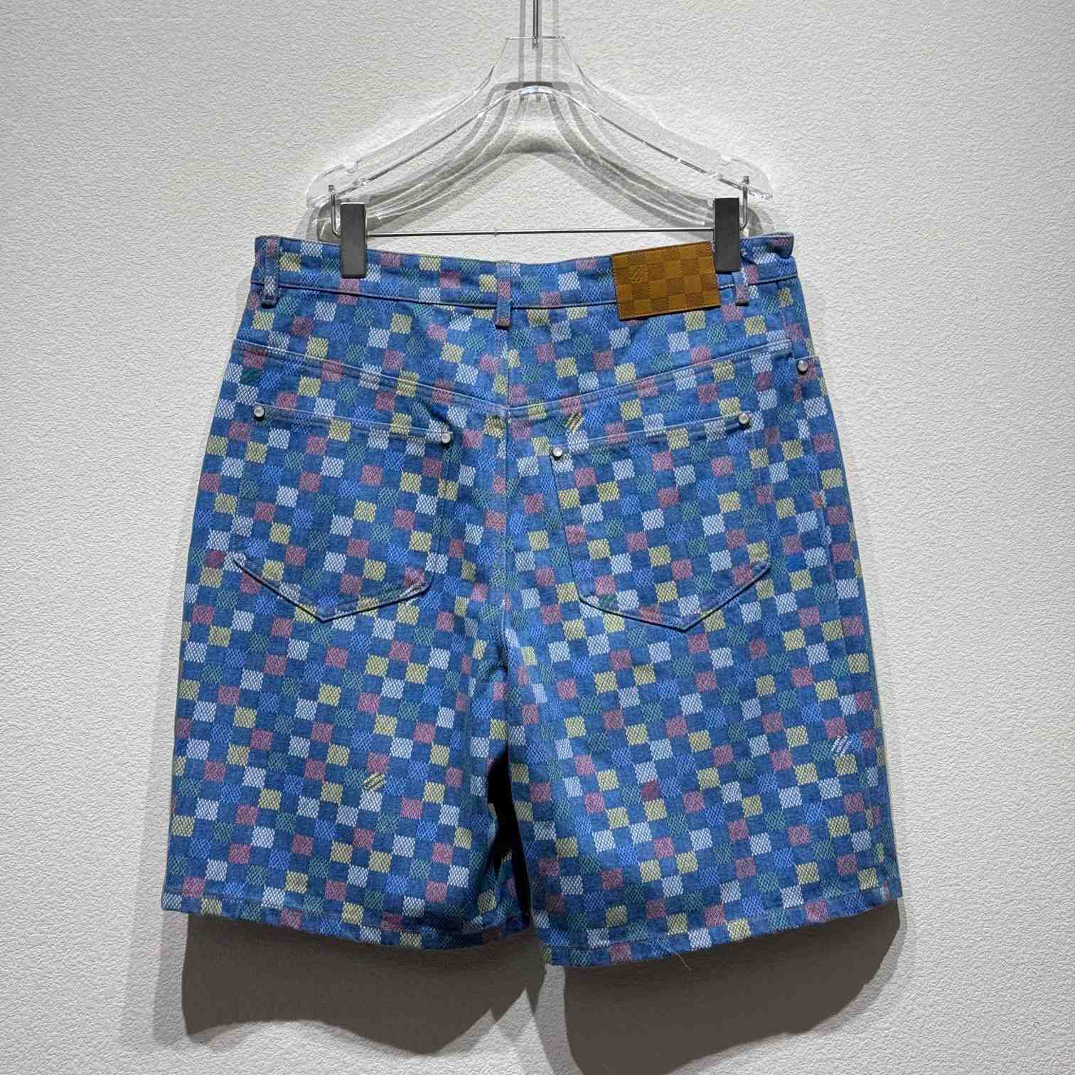 Louis Vuitton Damier Denim Shorts - PerfectKickZ