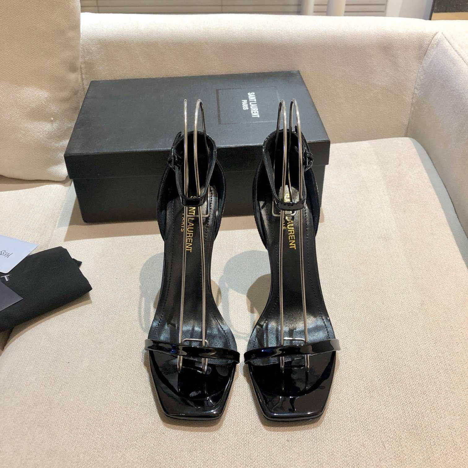 Saint Laurent 110mm Opyum Sandals - PerfectKickZ