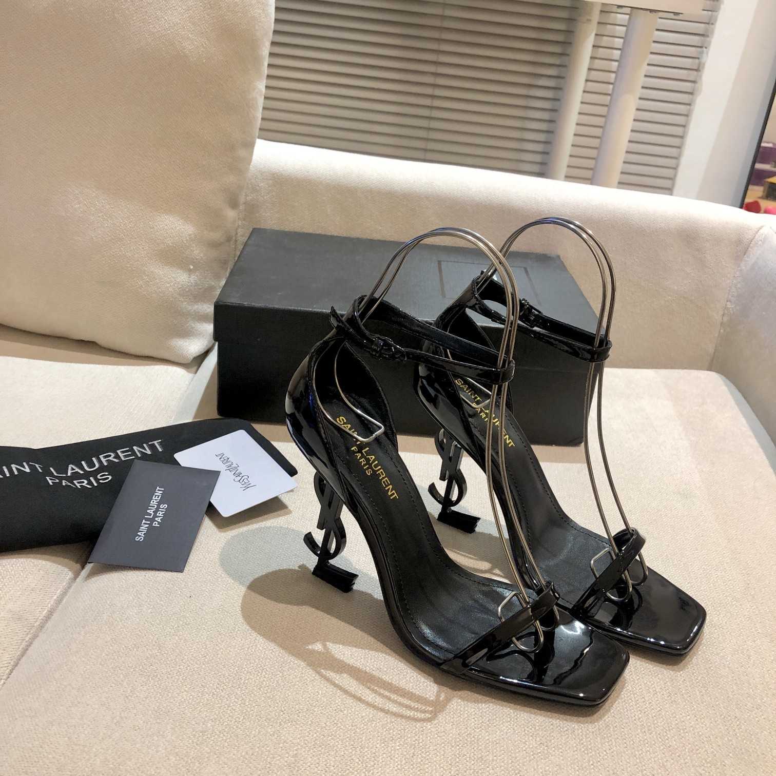 Saint Laurent 110mm Opyum Sandals - PerfectKickZ