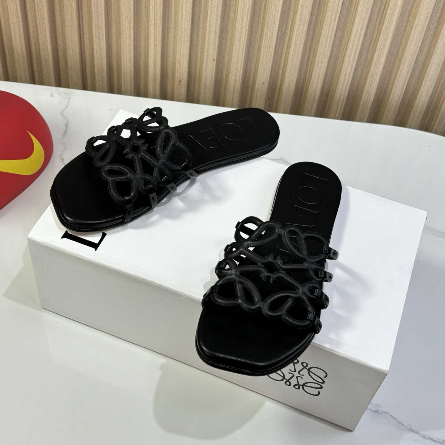 Loewe Petal Anagram Slide In Soft Calfskin - PerfectKickZ