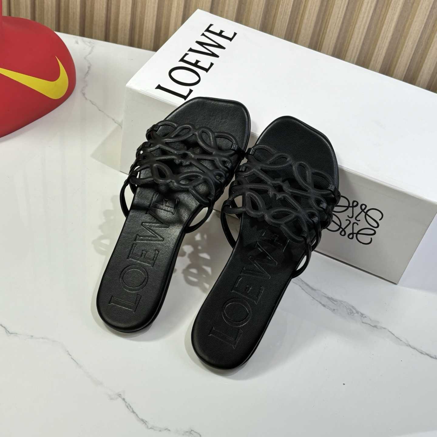 Loewe Petal Anagram Slide In Soft Calfskin - PerfectKickZ