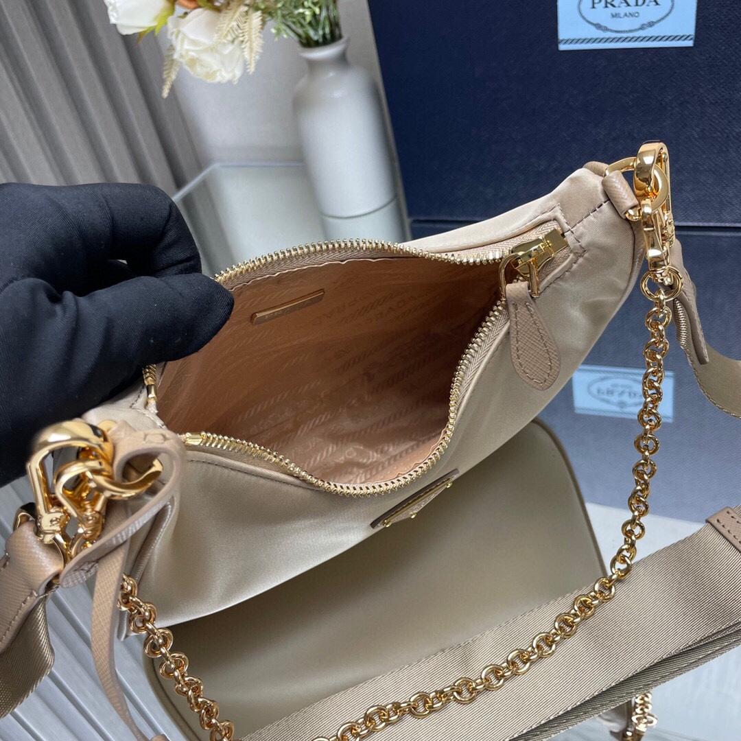 Prada Re-Edition 2005 Re-Nylon And Saffiano Leather Bag With Charm - PerfectKickZ