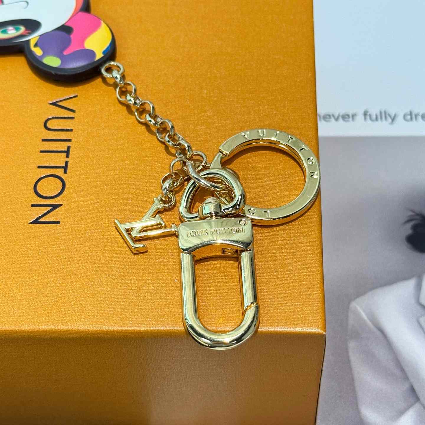 Louis Vuitton LV x TM Superflat Panda Key Holder   M02467 - PerfectKickZ