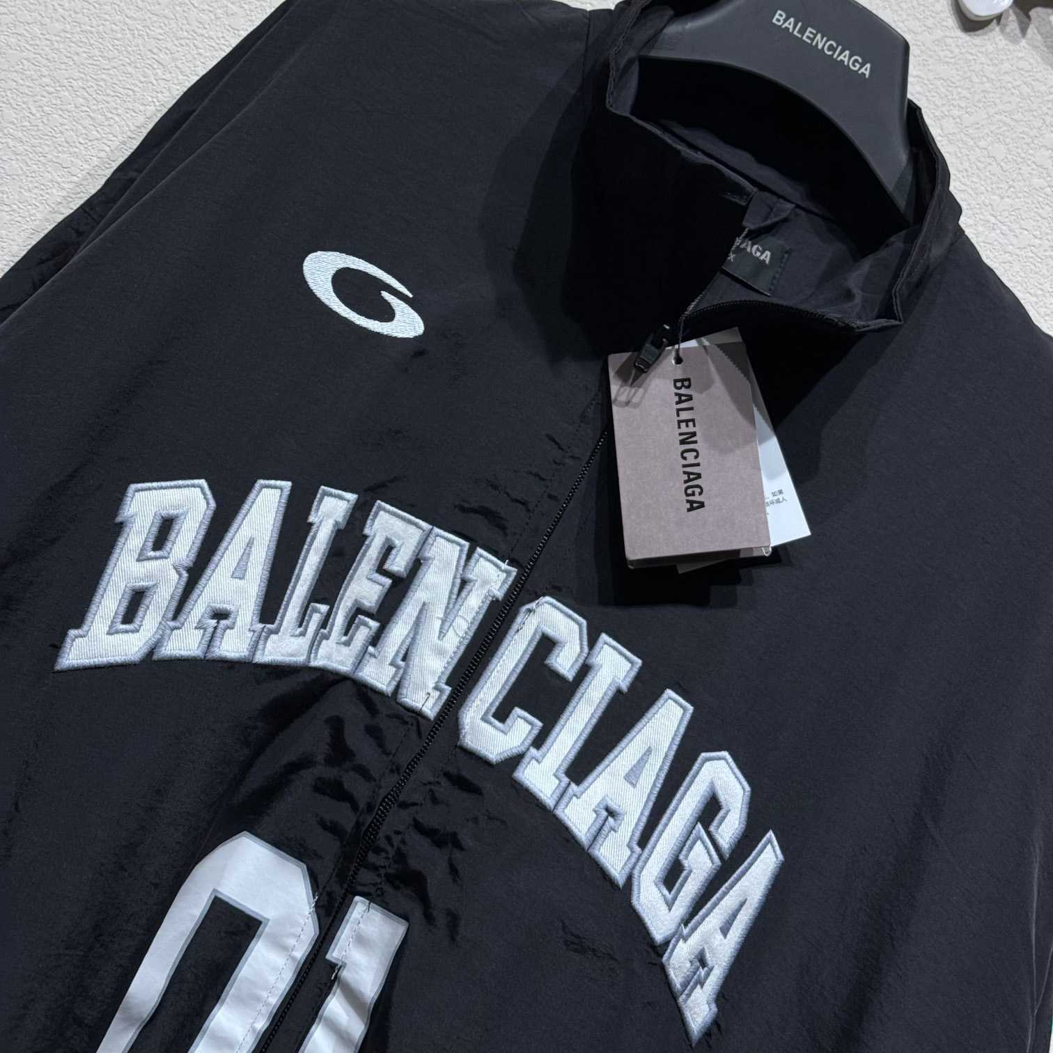 Balenciaga Basketball Series - Tracksuit Jacket In Black - PerfectKickZ
