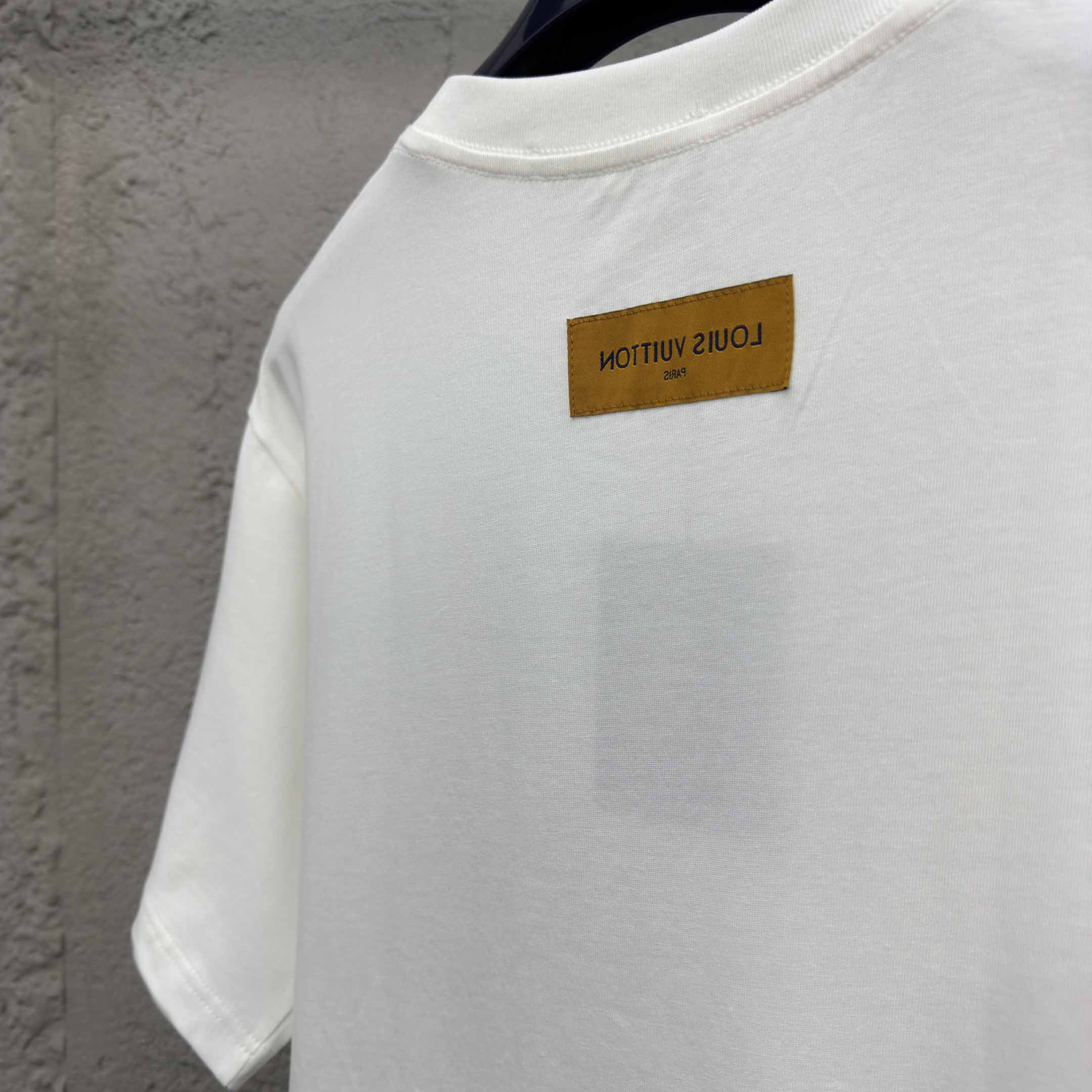 Louis Vuitton Embroidered Signature Cotton T-Shirt  1AFV77 - PerfectKickZ