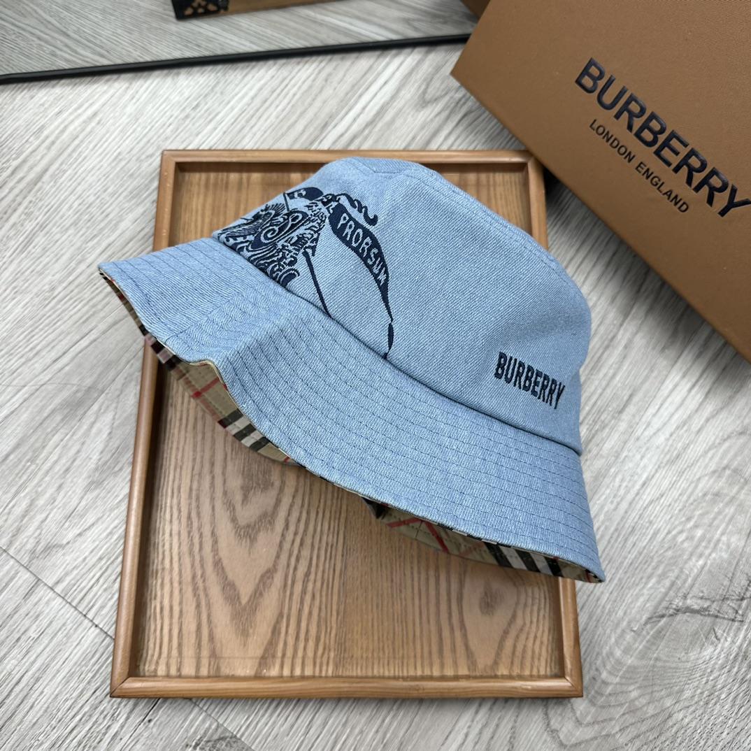 Burberry Denim Bucket Hat  - PerfectKickZ