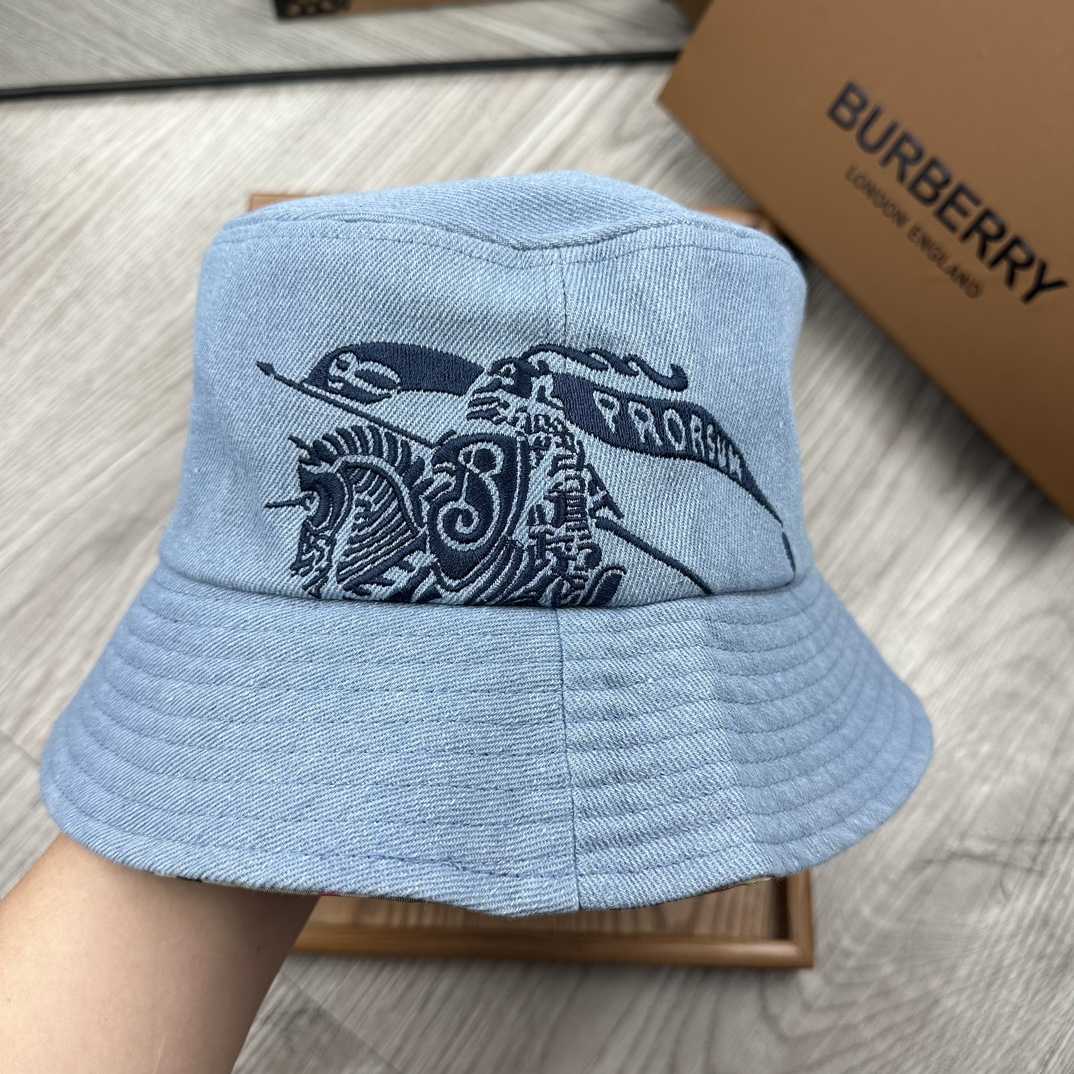 Burberry Denim Bucket Hat  - PerfectKickZ