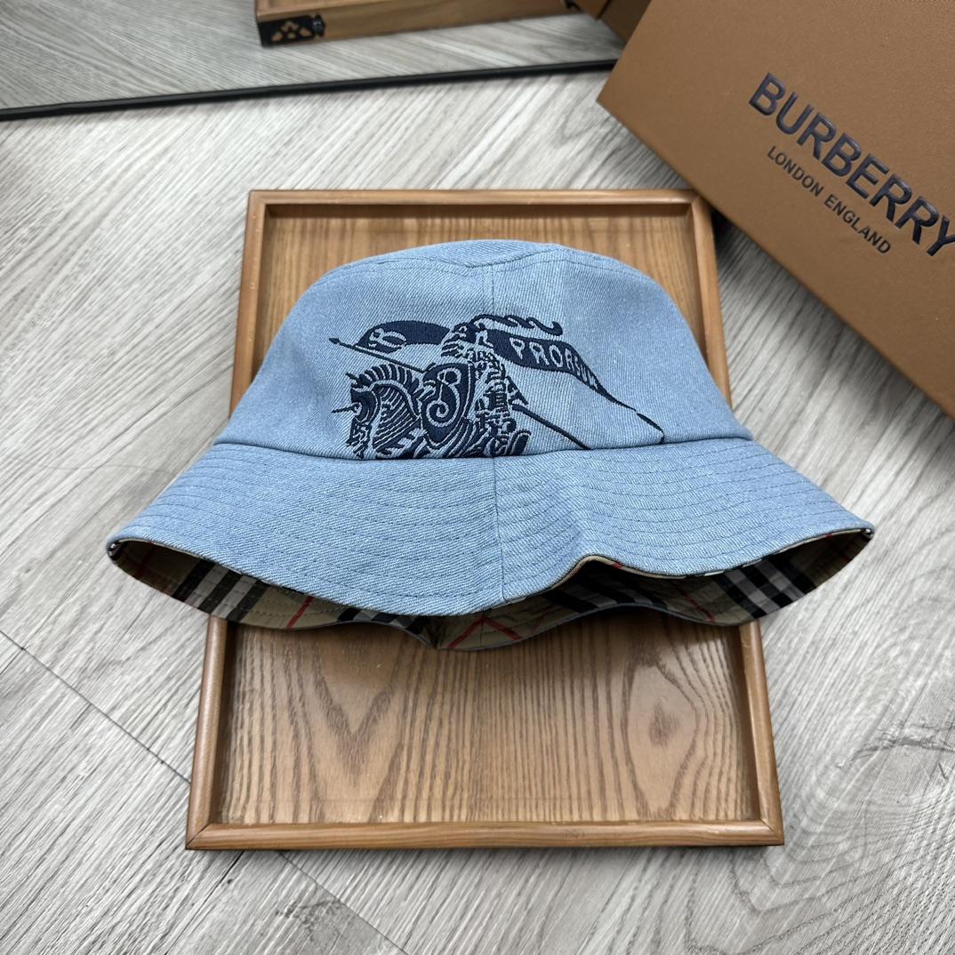 Burberry Denim Bucket Hat  - PerfectKickZ