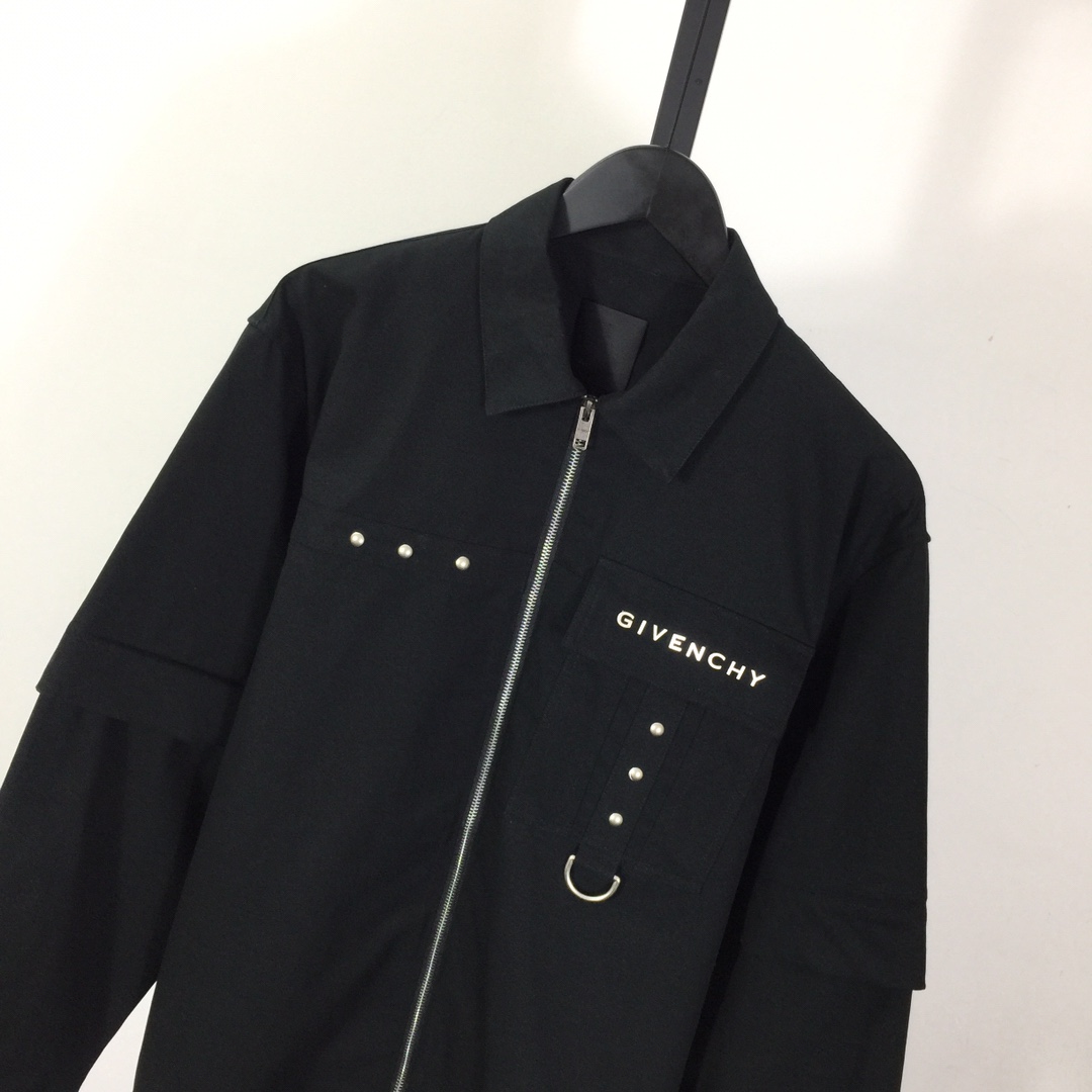 Givenchy Zip-up Cotton Shirt - PerfectKickZ