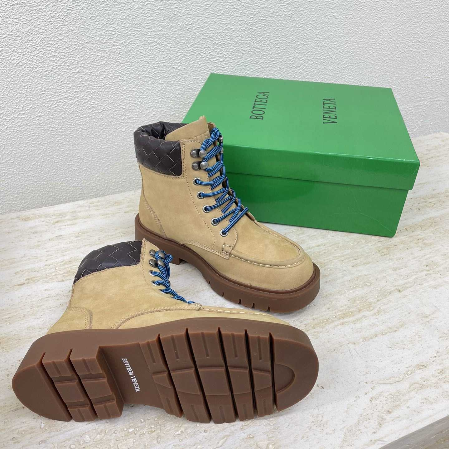 Bottega Veneta Haddock Lace-Up Ankle Boot - PerfectKickZ