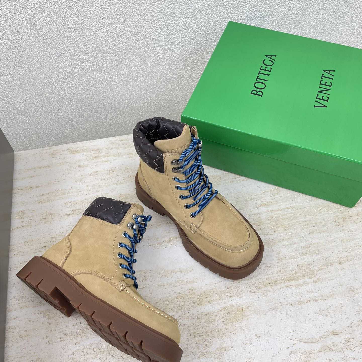 Bottega Veneta Haddock Lace-Up Ankle Boot - PerfectKickZ