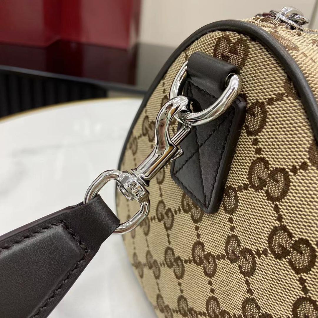 Gucci GG Canvas Small Cylinder Bag - PerfectKickZ