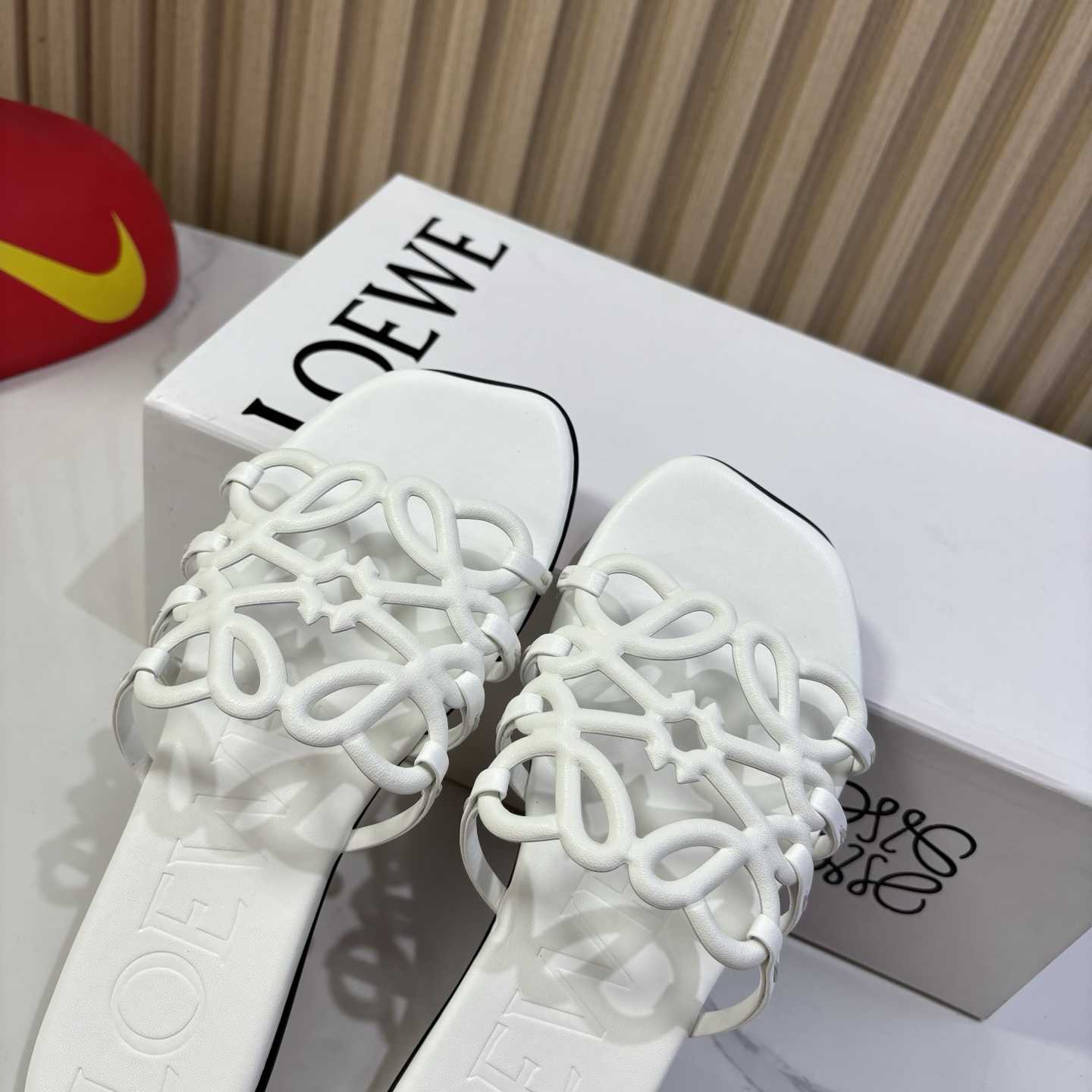 Loewe Petal Anagram Slide In Soft Calfskin - PerfectKickZ