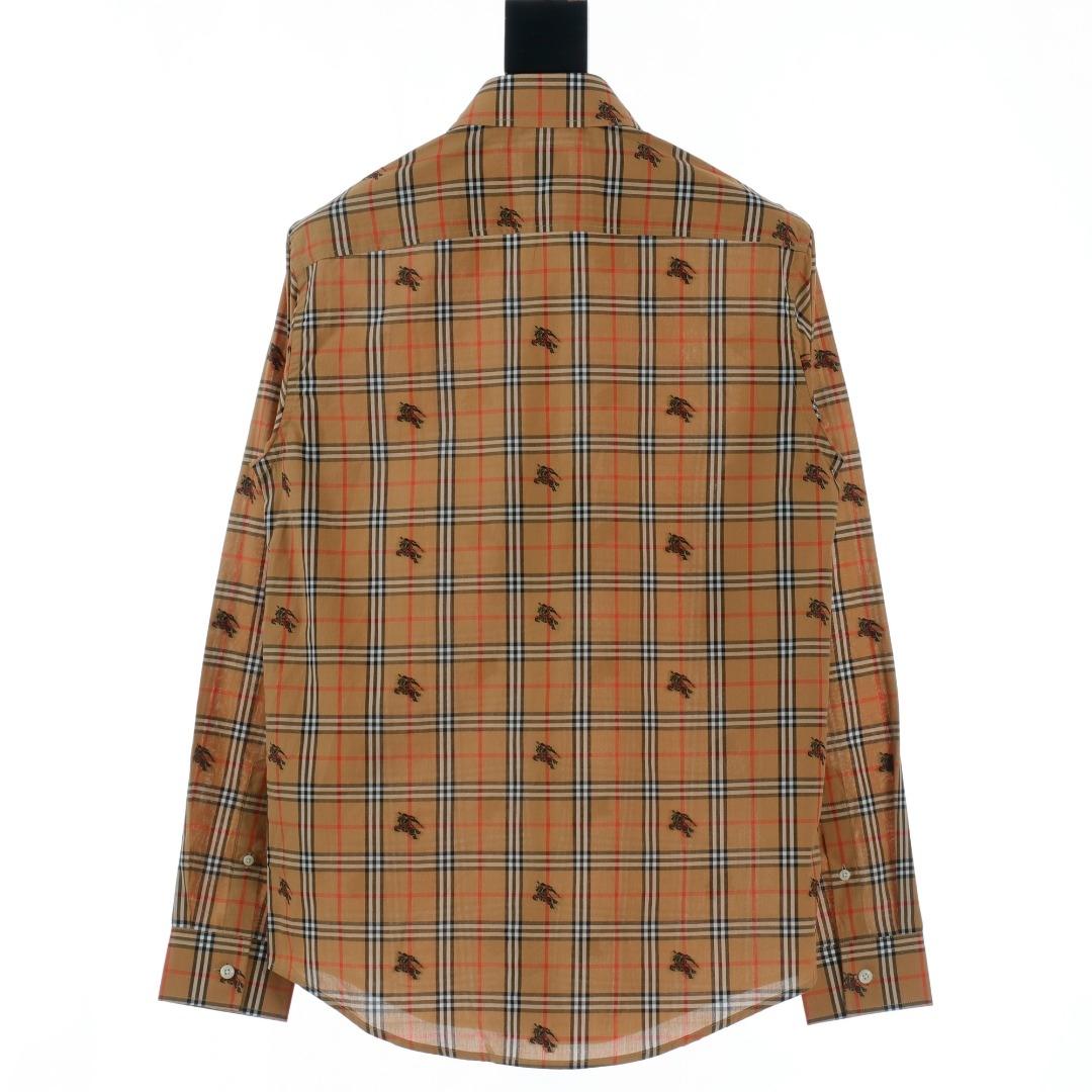 Burberry Equestrian Knight Check Cotton Shirt  - PerfectKickZ
