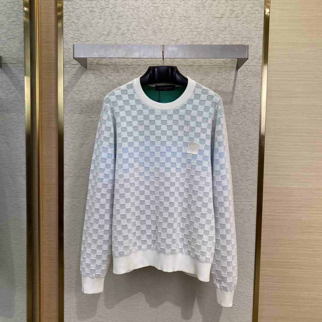 Louis Vuitton Damier Gradient Jacquard Pullover   1AGTL0 - PerfectKickZ