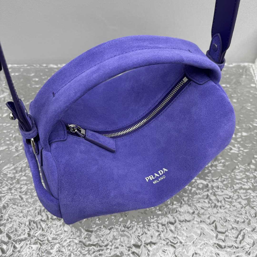 Prada Suede Shoulder Bag - PerfectKickZ