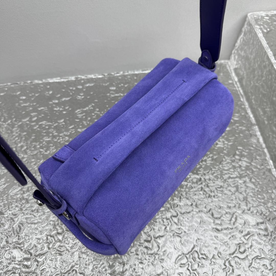 Prada Suede Shoulder Bag - PerfectKickZ
