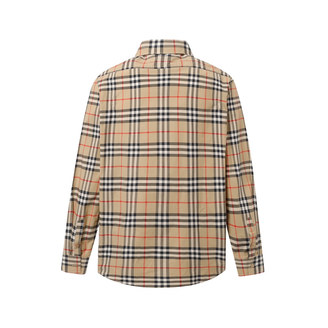 Burberry  Check Stretch Cotton Shirt - PerfectKickZ