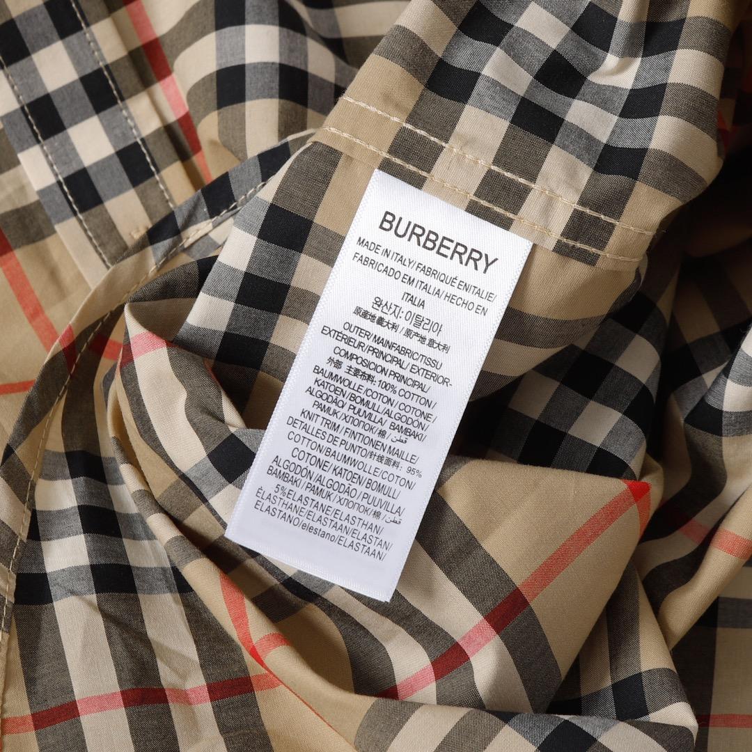 Burberry  Check Stretch Cotton Shirt - PerfectKickZ