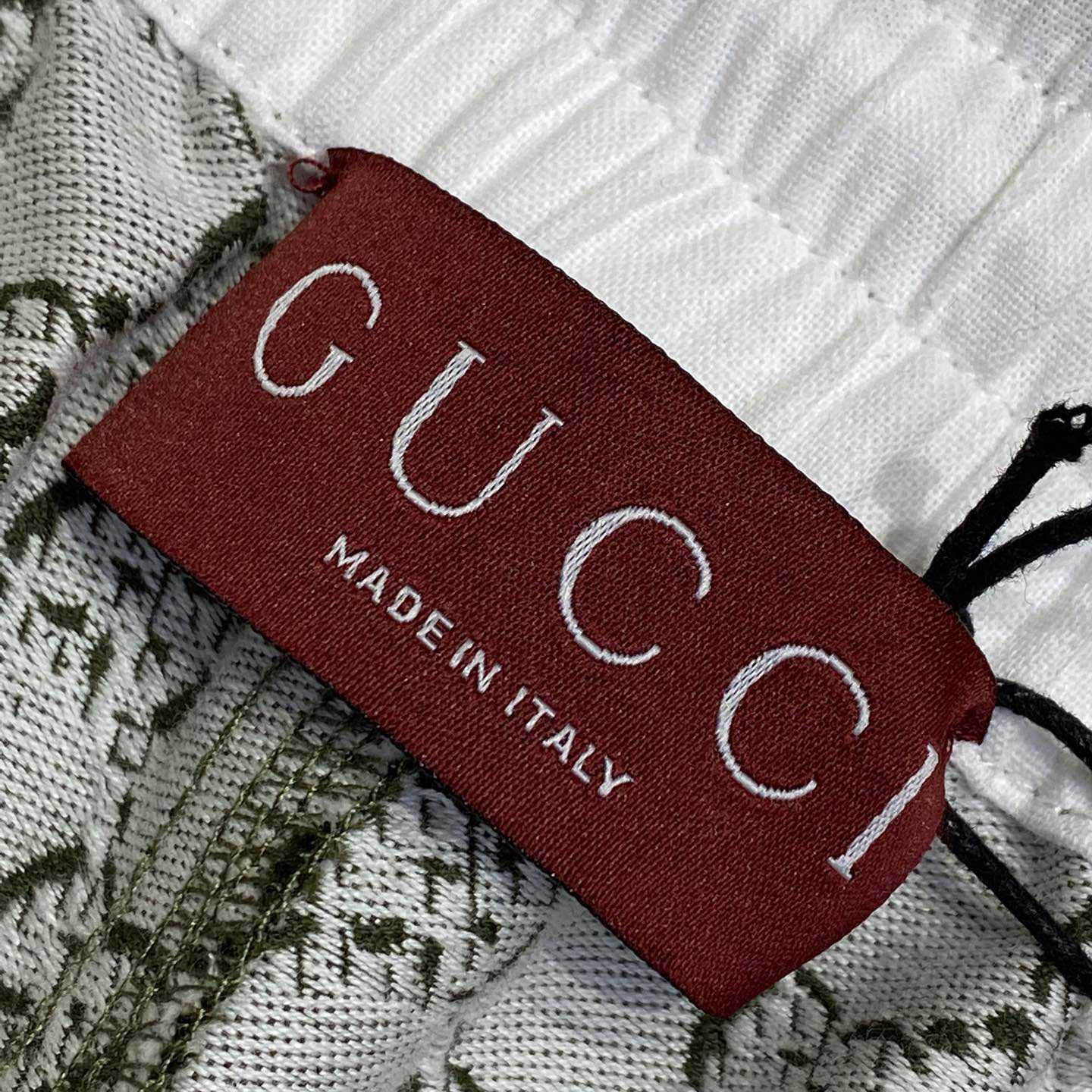 Gucci Cotton Jacquard Shorts With GG Shadow - PerfectKickZ
