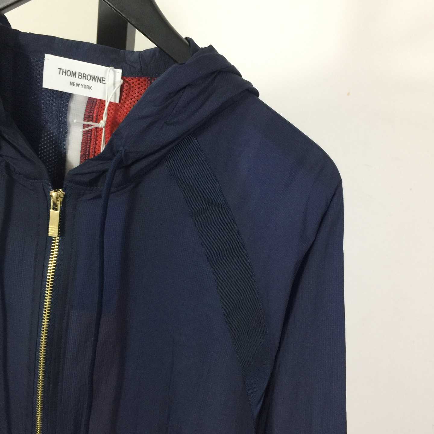 Thom Browne Back Bar Three-Color Sunscreen Long Sleeve Jacket - PerfectKickZ