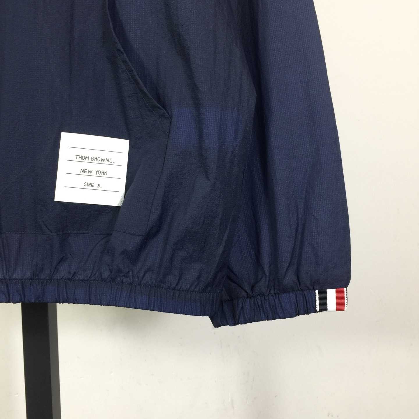 Thom Browne Back Bar Three-Color Sunscreen Long Sleeve Jacket - PerfectKickZ