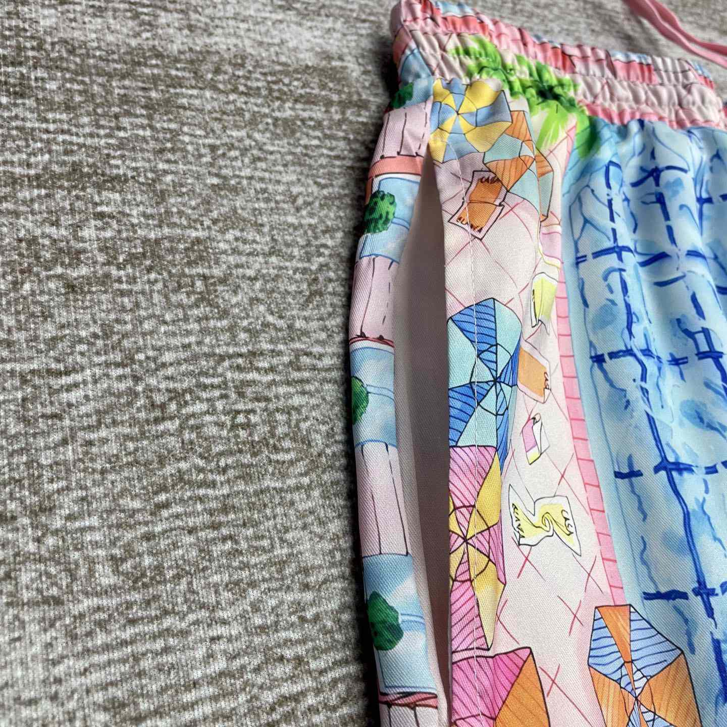 Casablanca Le Plongeon Silk Shorts   CA3517 - PerfectKickZ