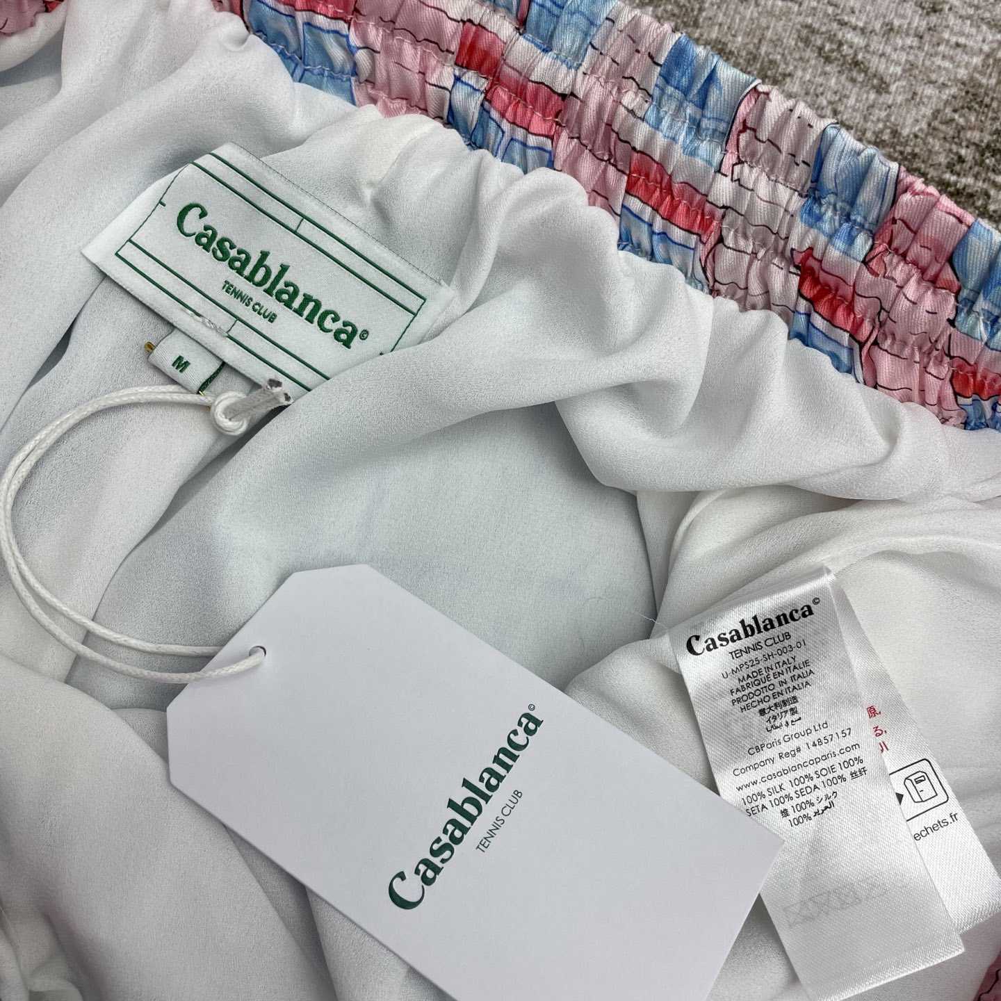 Casablanca Le Plongeon Silk Shorts   CA3517 - PerfectKickZ