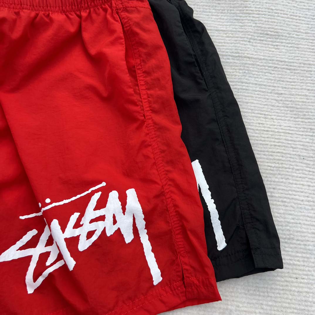 Nike Stussy Habanero Red Water Short Nylon  - PerfectKickZ