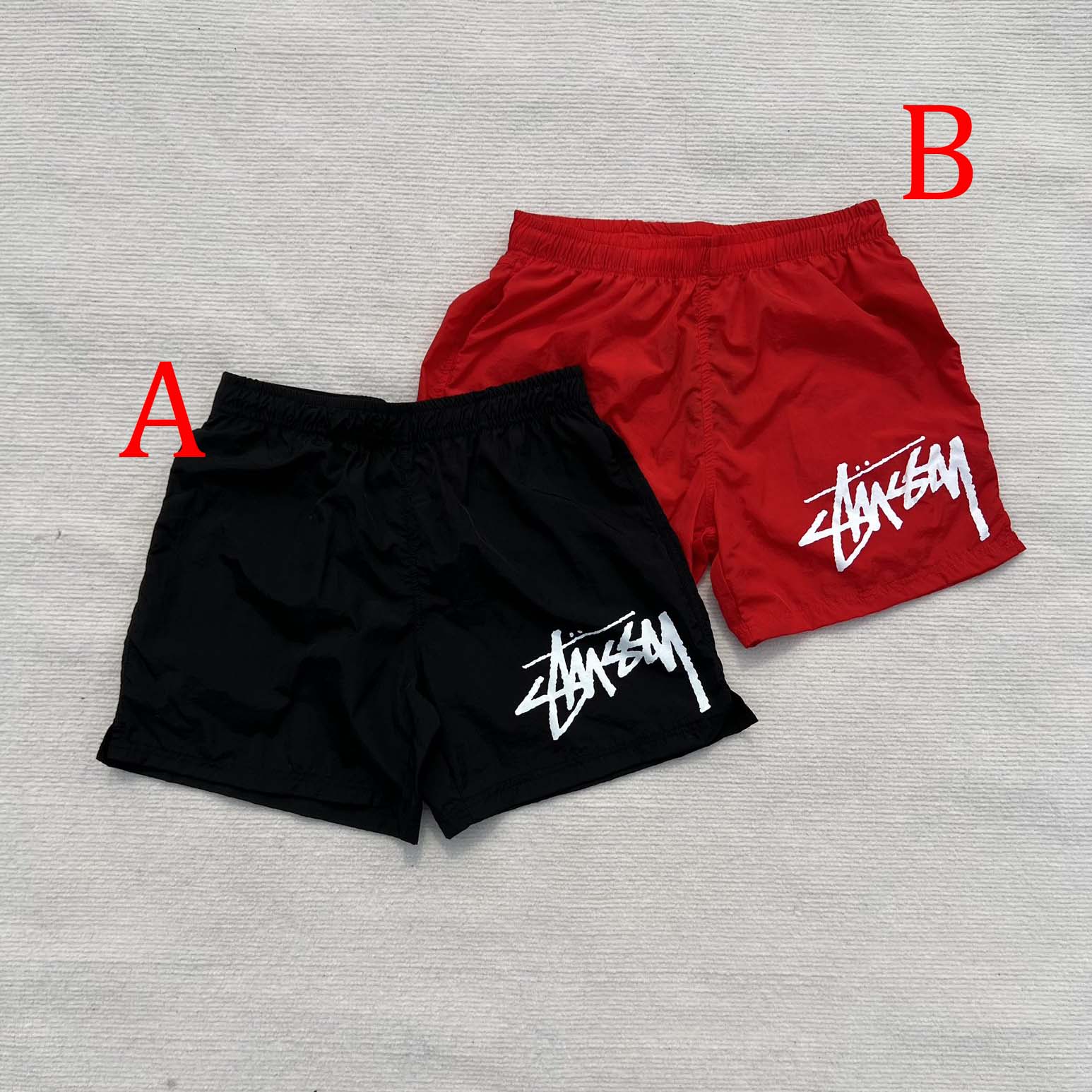 Nike Stussy Habanero Red Water Short Nylon  - PerfectKickZ