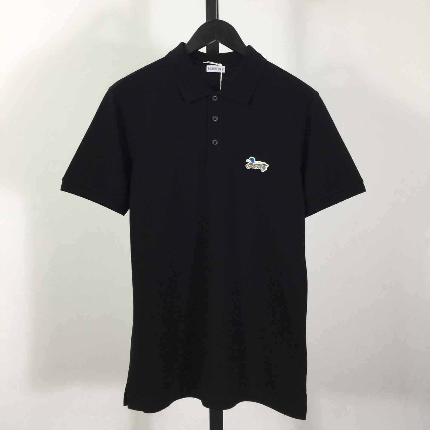 Cotton Polo Shirt In Black - PerfectKickZ