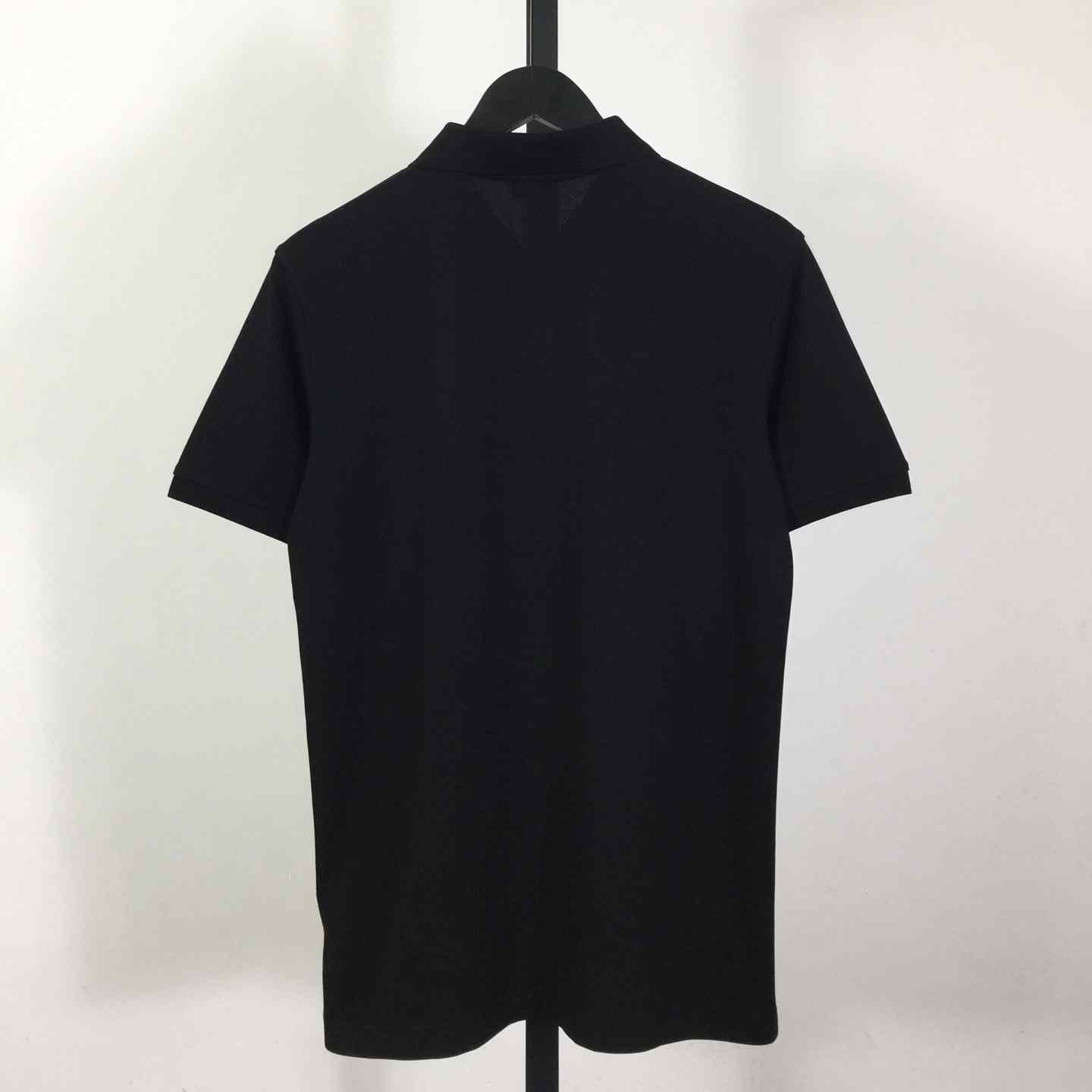 Cotton Polo Shirt In Black - PerfectKickZ