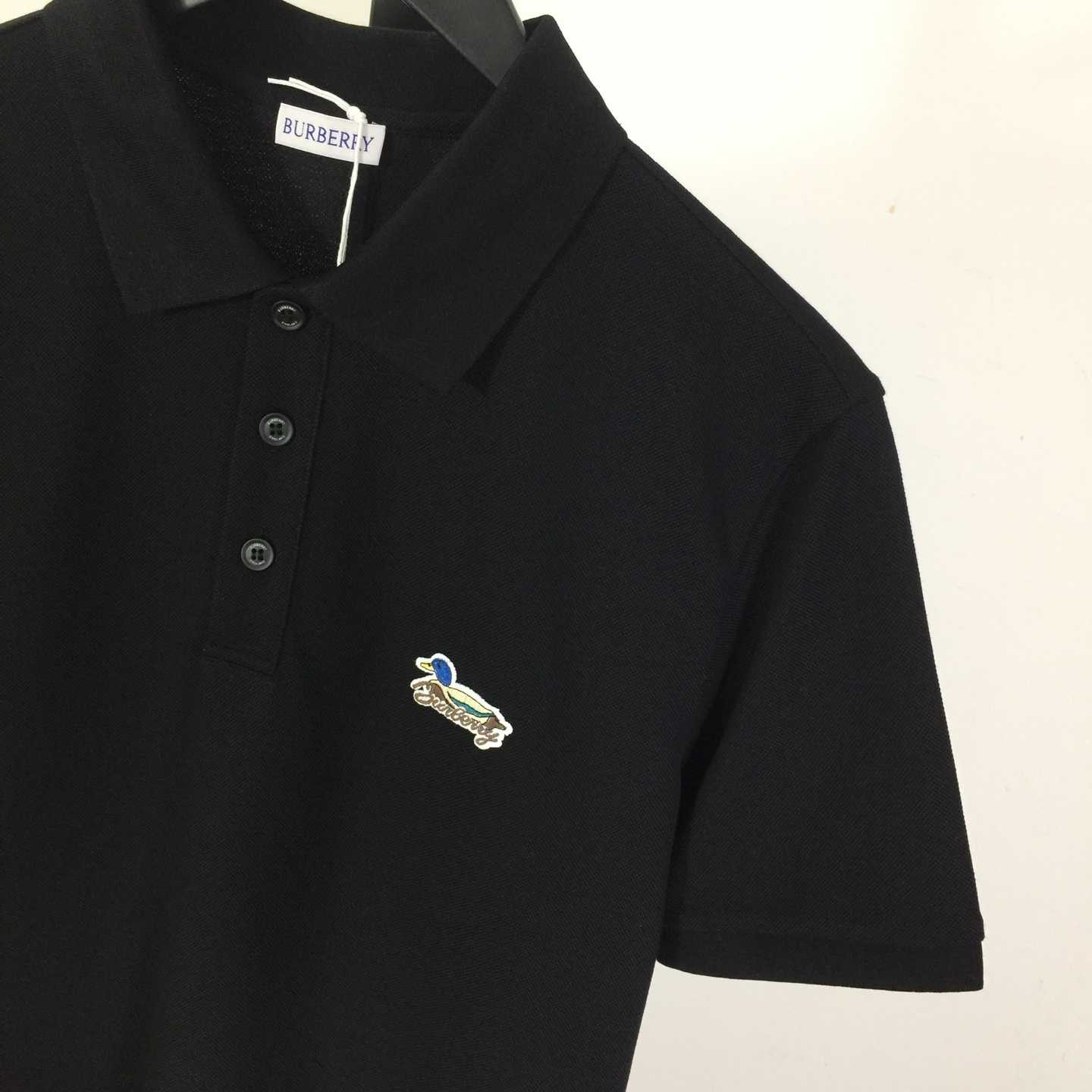 Cotton Polo Shirt In Black - PerfectKickZ