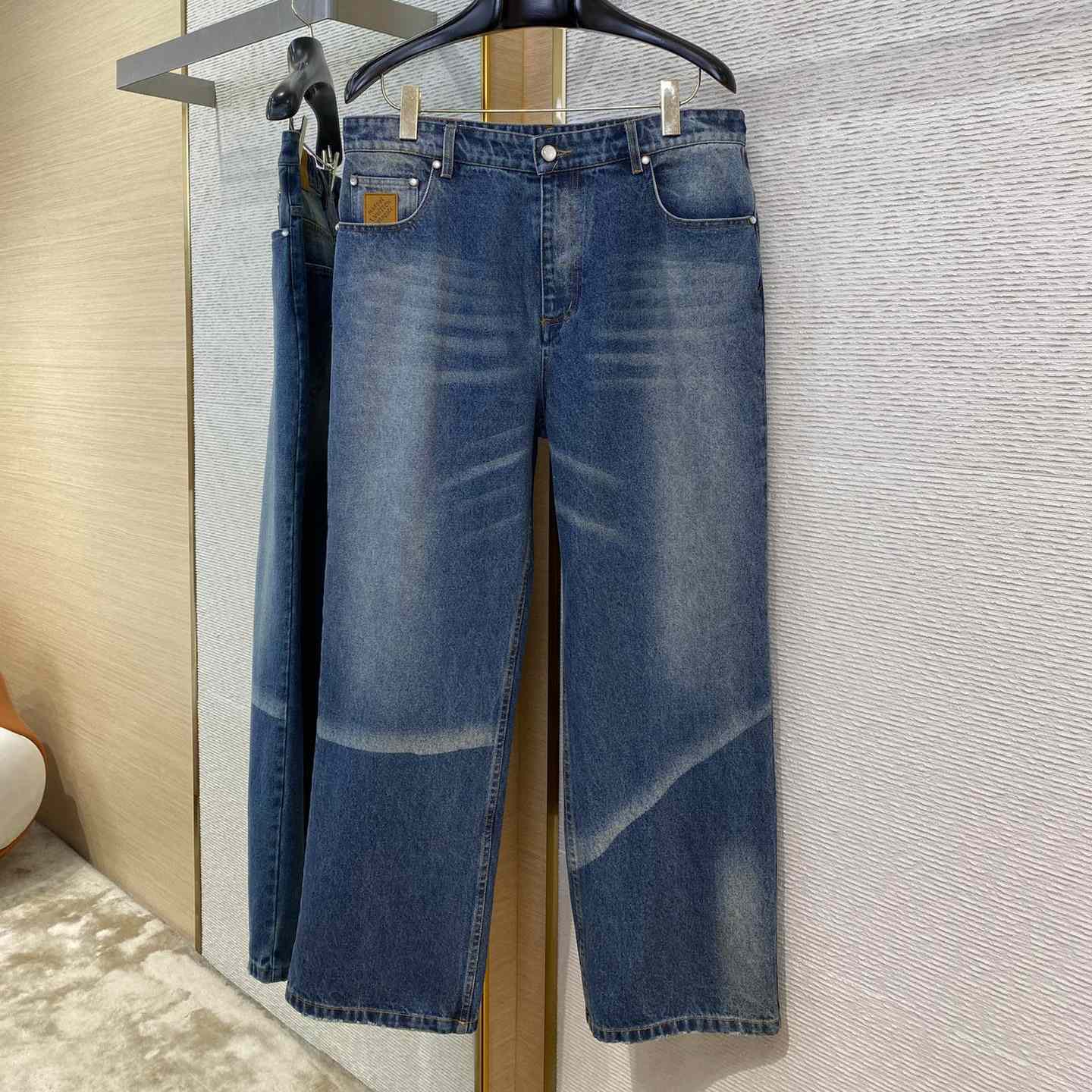 Louis Vuitton Sunfaded Effect Denim Skate Pants  1AHBMW - PerfectKickZ