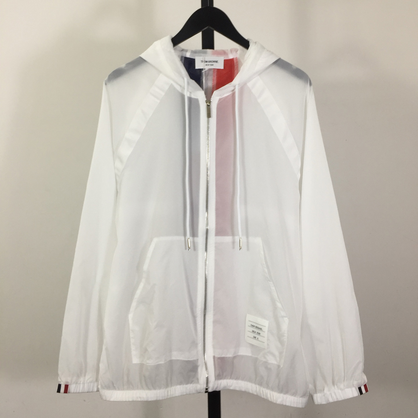 Thom Browne Back Bar Three-Color Sunscreen Long Sleeve Jacket - PerfectKickZ