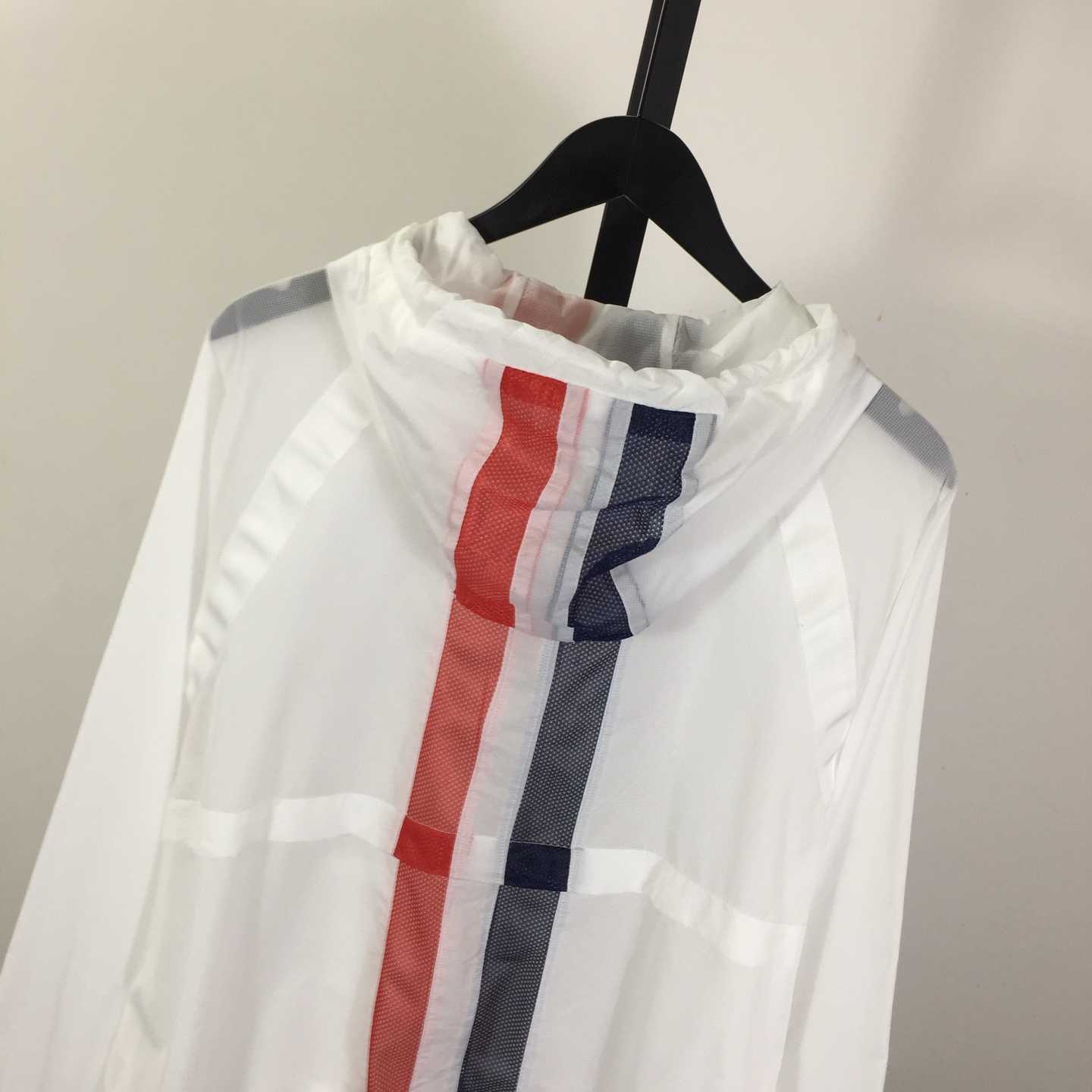 Thom Browne Back Bar Three-Color Sunscreen Long Sleeve Jacket - 