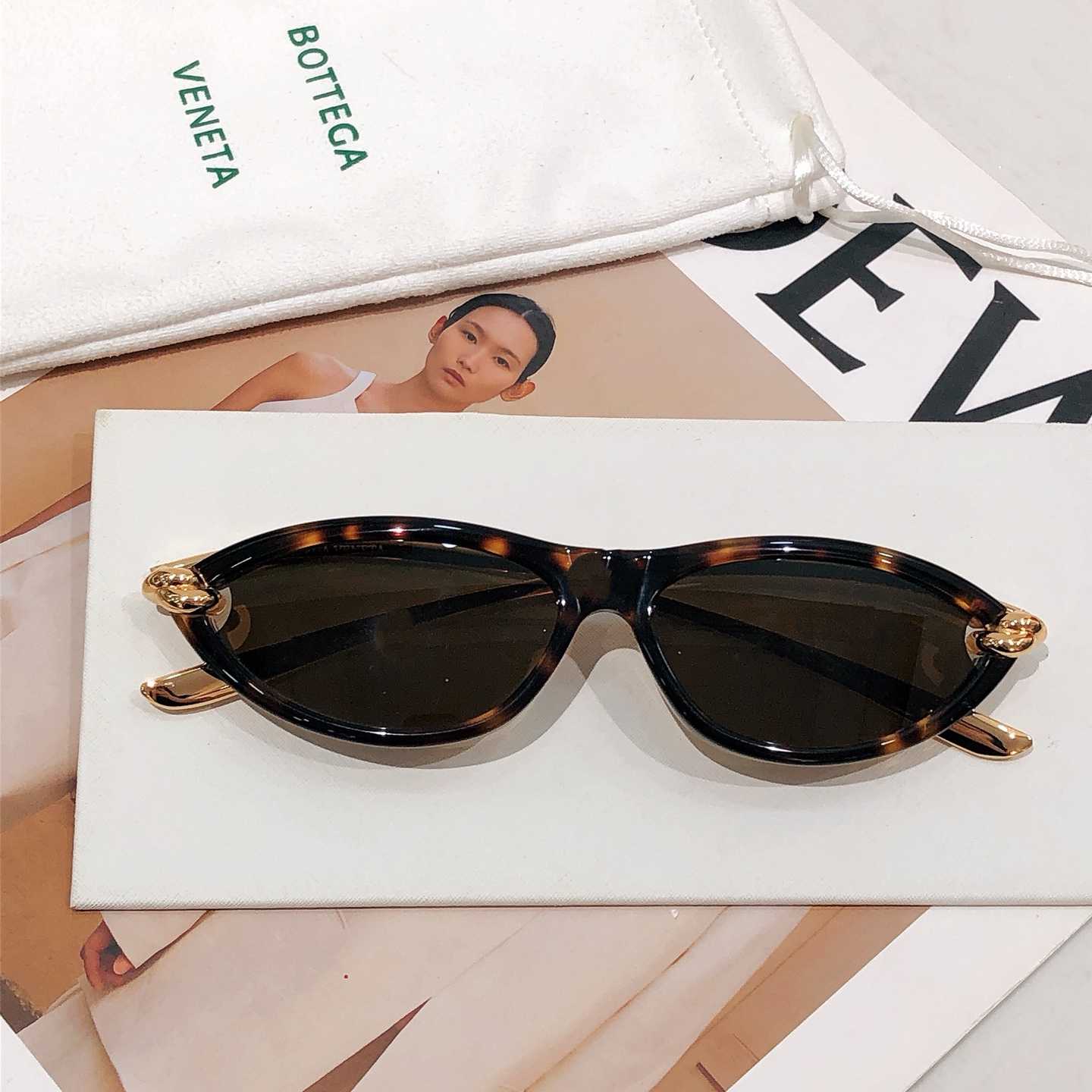 Bottega Veneta Knot Cat Eye Sunglasses   BV1390S - PerfectKickZ