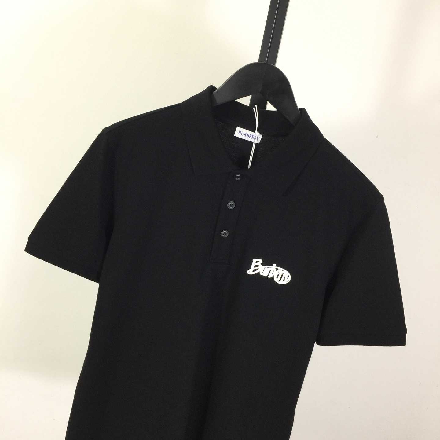 Cotton Polo Shirt In Black - PerfectKickZ