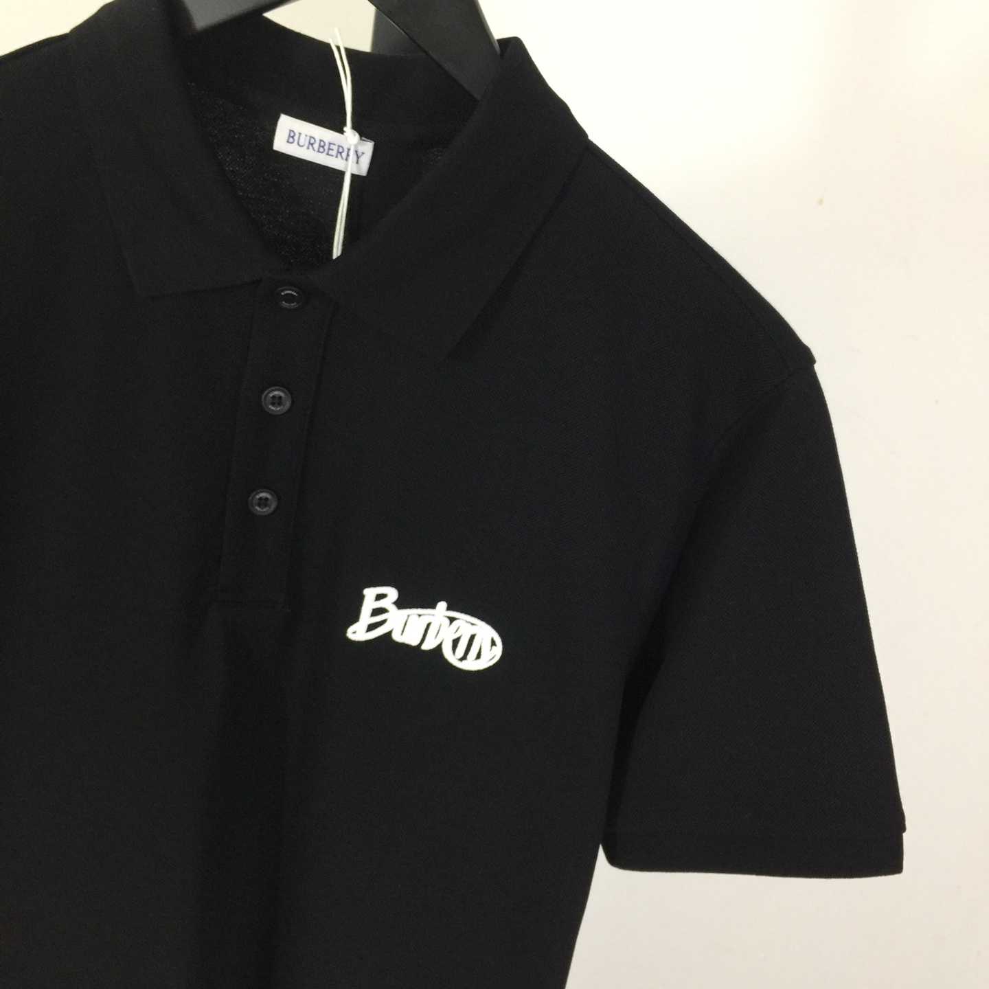 Cotton Polo Shirt In Black - PerfectKickZ