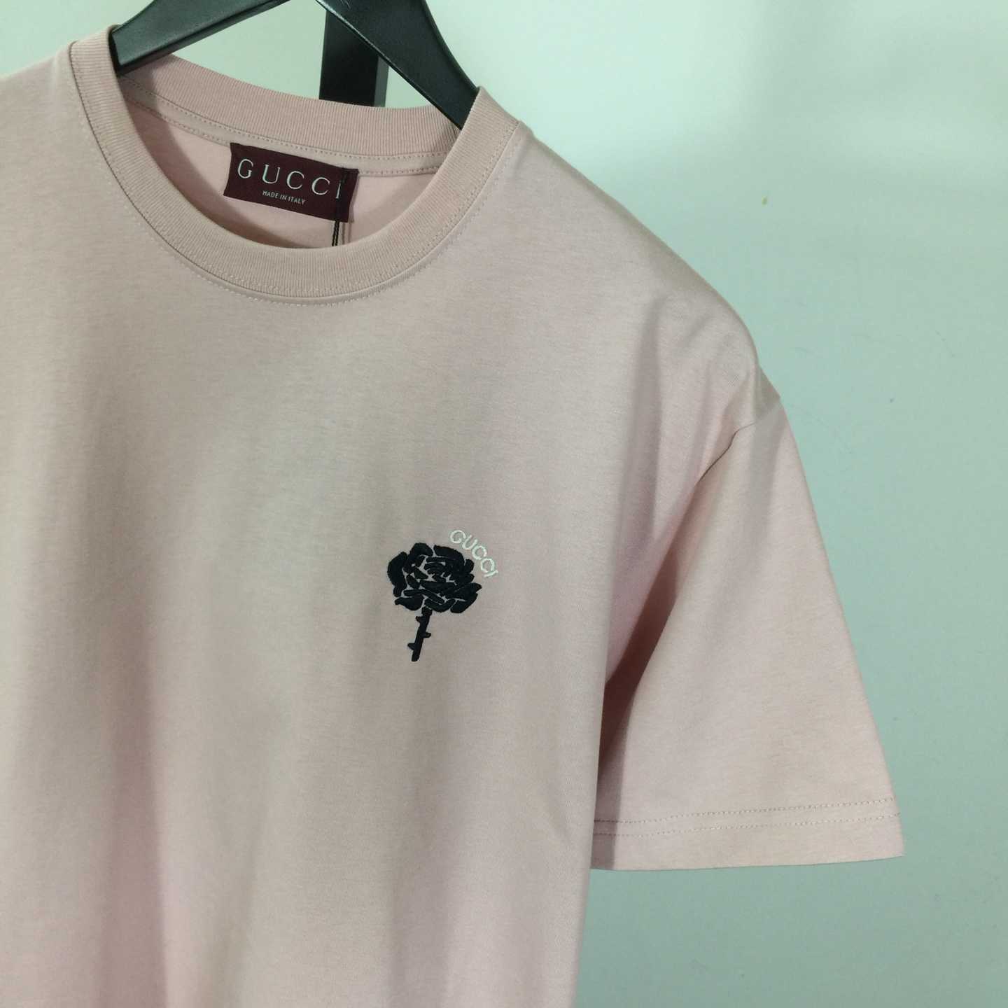 Gucci Cotton Jersey T-Shirt With Embroidery - PerfectKickZ