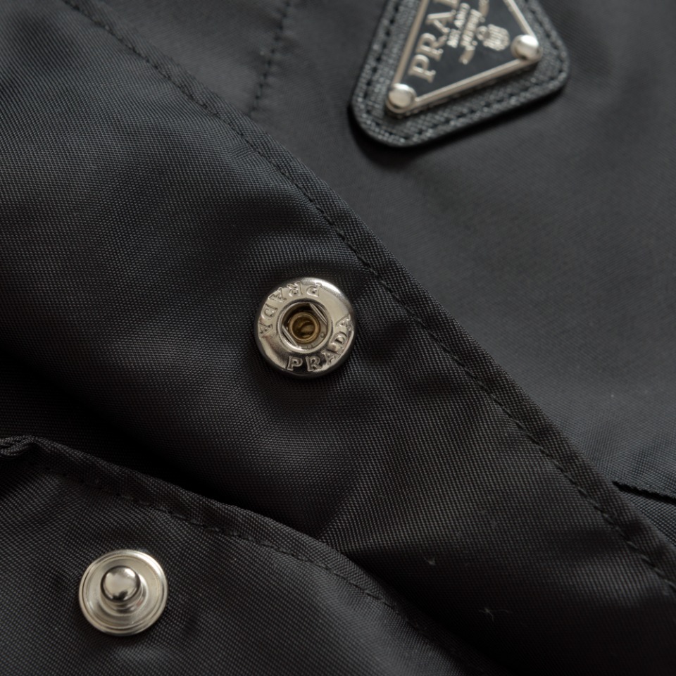 Prada Black Re-nylon Short-sleeved Shirt  - PerfectKickZ