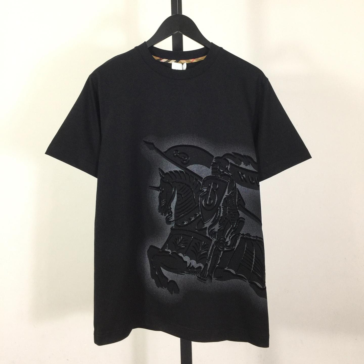 Burberry Black EKD Cotton T-shirt - PerfectKickZ