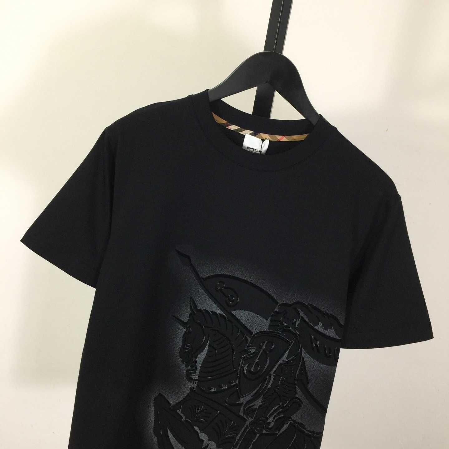 Burberry Black EKD Cotton T-shirt - PerfectKickZ